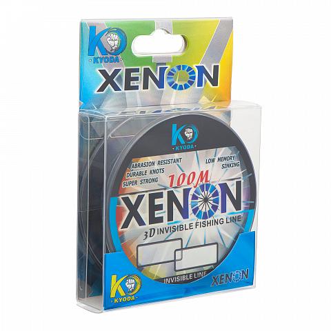 Фото леска kyoda xenon 3d, d - 0,234 мм, длина 100 м, разрывная нагрузка 5,40 кг (10 шт/упак)