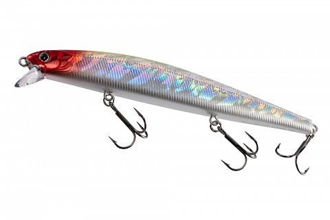 Фото воблер kyoda blazer minnow-123f, длина 12,3 см, вес 15,0 гр, цвет p1885, заглубление 0,3-0,5 м
