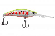 Фото воблер kyoda sharp minnow-75f, длина 7.5 см, вес 12.0 гр, цвет p1572, заглубление 1.5-4 м.