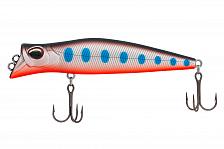 Фото воблер kyoda pocky minnow-80f, длина 80 мм, вес 6,5 гр, цвет p1860 заглубление 0 - 0,2 м.