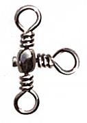 Фото вертлюг тройной 90 град. rarrel cross-line swivel, цвет black nikel, размер 12, (100шт.)