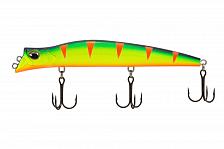 Фото воблер kyoda pocky minnow-130f, длина 130 мм, вес 17,5  гр, цвет p1356 заглубление 0,1 - 0,2 м.