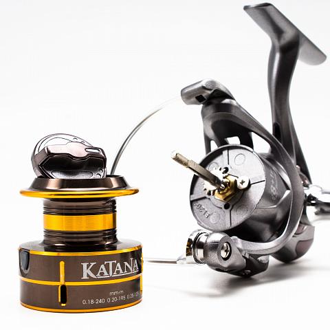 Фото катушка kyoda "katana" 4000, 8+1 подшипн., передний фрикцион, запасная шпуля
