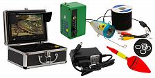 Фото подводная видеокамера f009md-2l-15m шнур 15 м. с функцией записи, монитор 9"