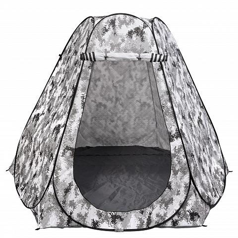 Фото палатка condor, автомат, утепленная 2,7 х 2,7 х 1,7 м, 6 сторон, кмф белый, пол расстёгивается