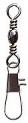 Фото вертлюг с карабином barrel swivel with interlock snap, цвет black nikel, размер 06 (100шт.)