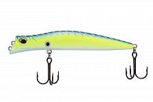 Фото воблер kyoda pocky minnow-100f, длина 100 мм, вес 10,5  гр, цвет p1355 заглубление 0 - 0,2 м.