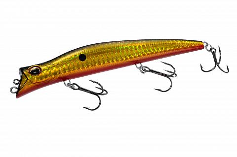 Фото воблер kyoda pocky minnow-130f, длина 130 мм, вес 17,5  гр, цвет p1067 заглубление 0,1 - 0,2 м.