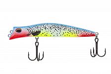 Фото воблер kyoda pocky minnow-100f, длина 100 мм, вес 10,5  гр, цвет p2278 заглубление 0 - 0,2 м.