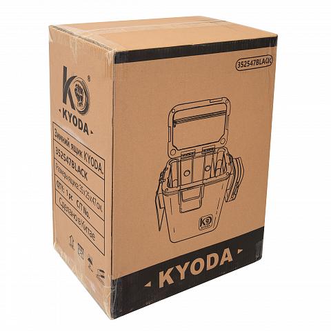 Фото ящик зимний kyoda, полипропиленовый (ppe), р-р 35х25х47, цвет черный
