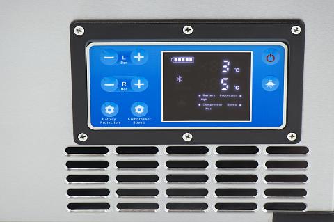 Фото автохолодильник kyoda bcds80, двухкамерный, объем 80 л, вес 30 кг