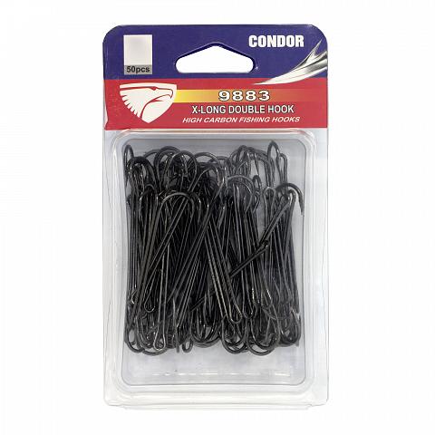 Фото крючок-двойник condor x-long double hook №4 bn (50 шт/упак)